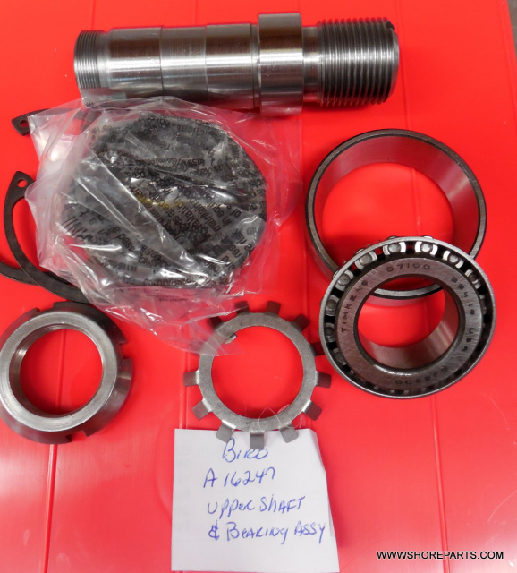 Upper Shaft & Bearing Assembly for Biro 11, 22 & 33 Meat Saws. Replaces A247